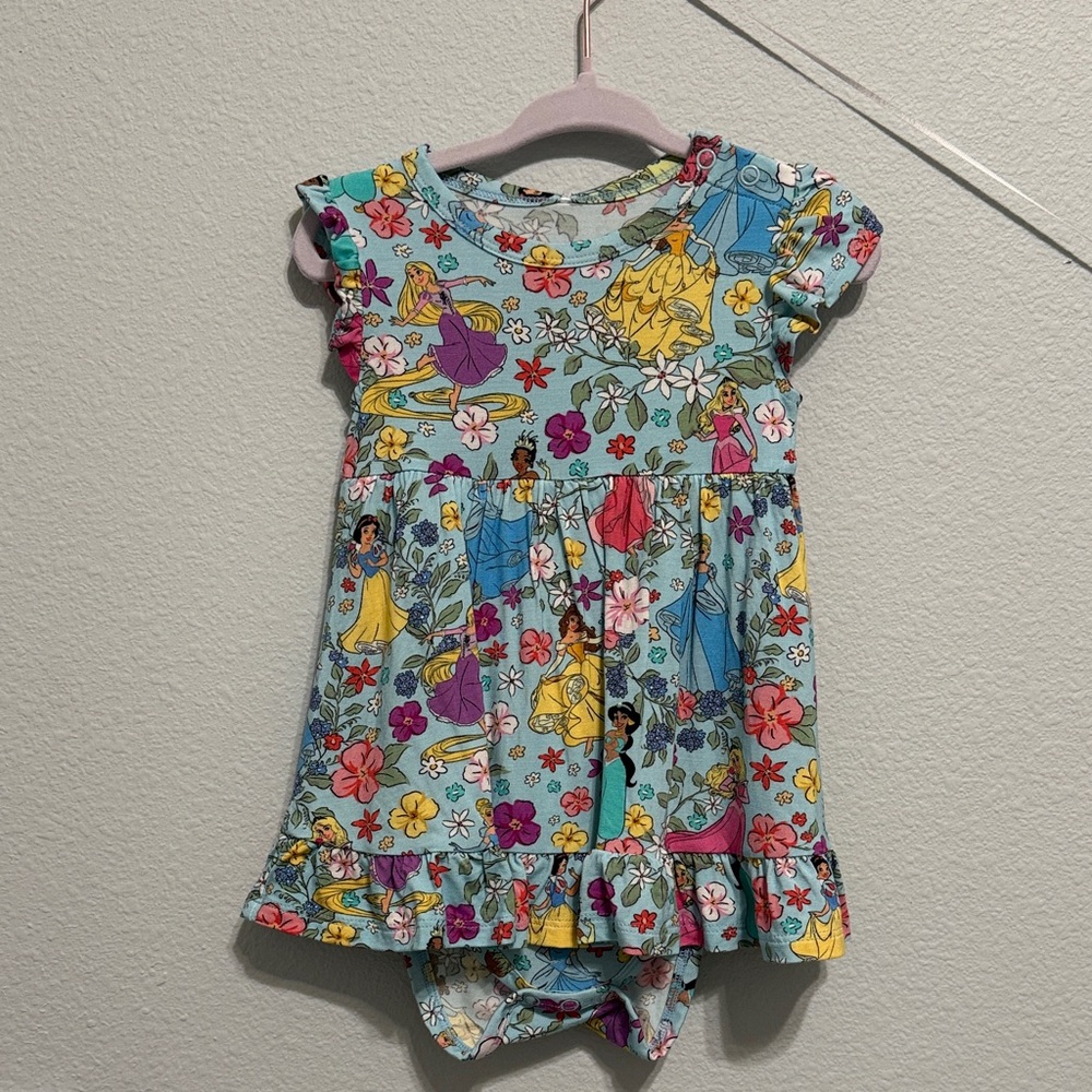 Posh Peanut Disney Princess Bodysuit Twirl Dress